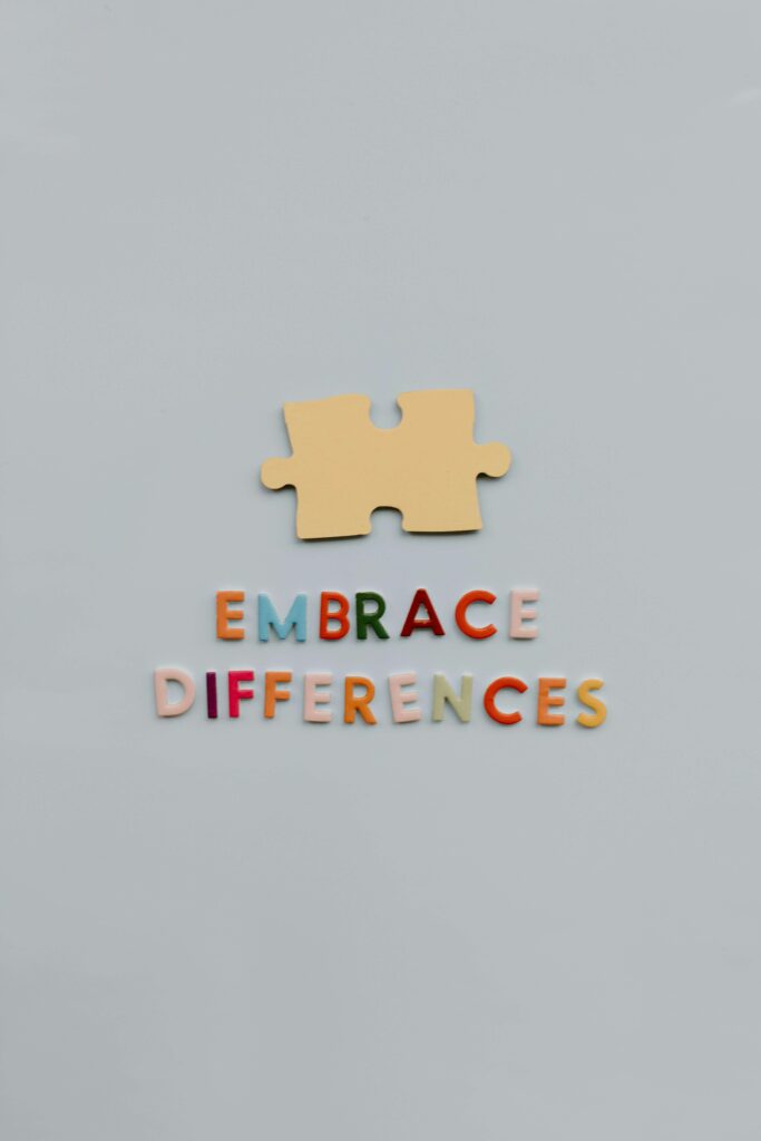 Embrace each others differences even if they do not make sense to you.