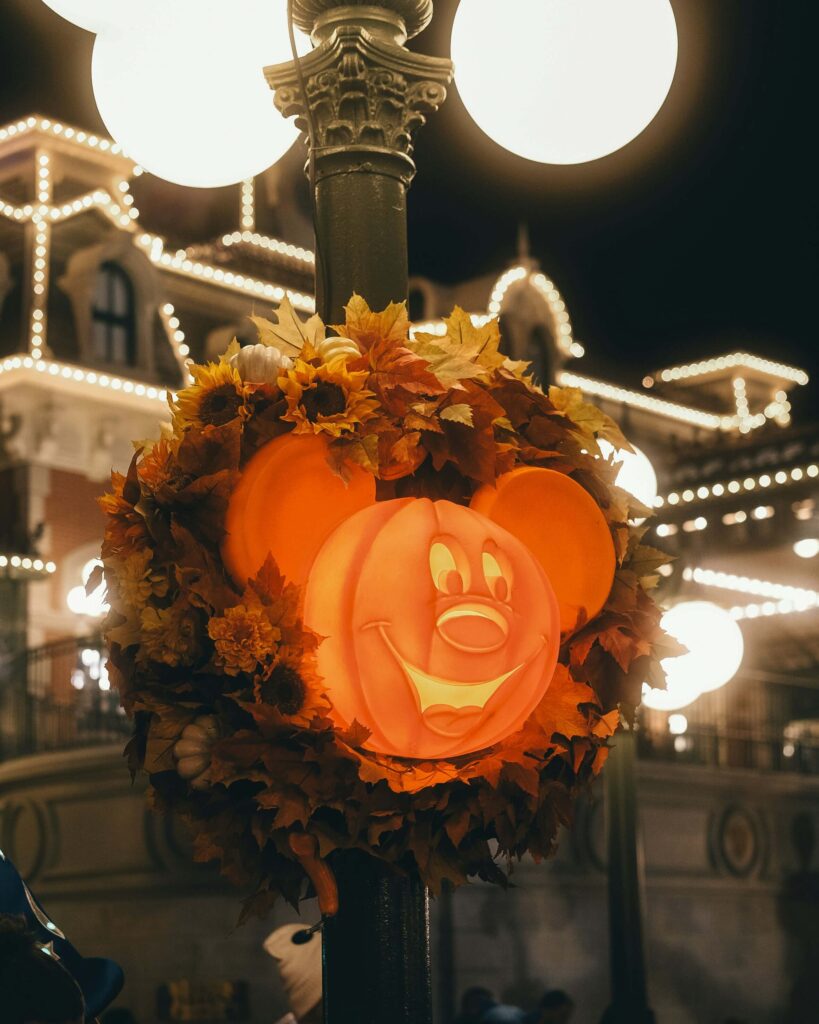 Pumpkins all over Magic Kingdom - Mickey's Not-So-Scary Halloween Party